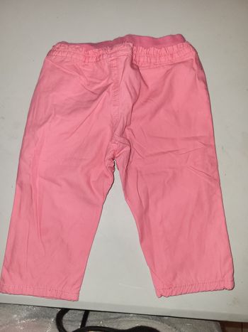 Pantalon rose brioche 9 mois