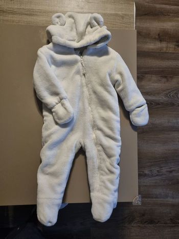 Combinaison pilote polaire blanche