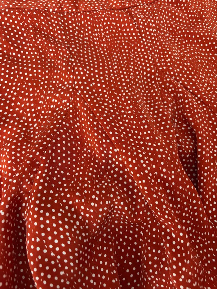 Jupe orange à pois - photo numéro 4