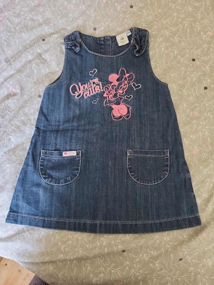 Ensemble salopette T-shirt ML Minnie 18 mois - photo numéro 3