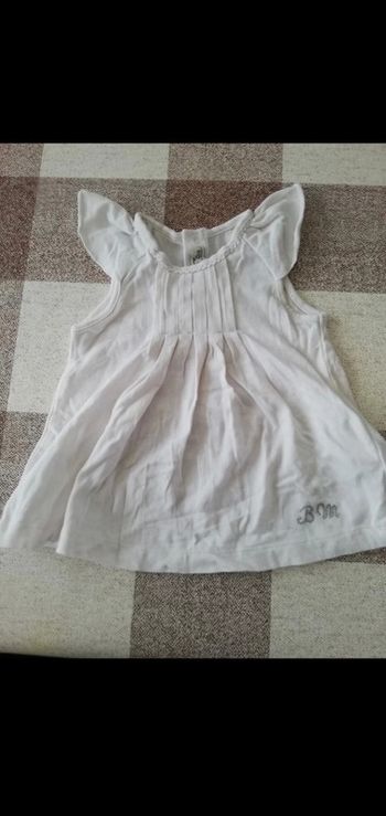 Tee shirt manches courtes blanc 12 mois mayoral chie