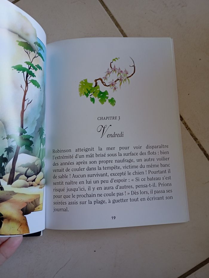 Livre classiques Juniors Robinson Crusoé et voyage au centre de la terre - photo numéro 3