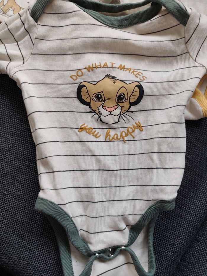 Lots de Body bébé garçon roi lion - photo numéro 2