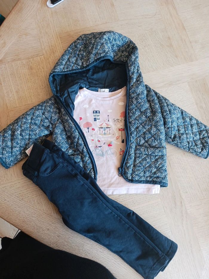 Ensemble fille 2 ans little cigogne