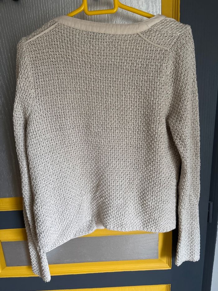 Veste crème pailletée - photo numéro 3