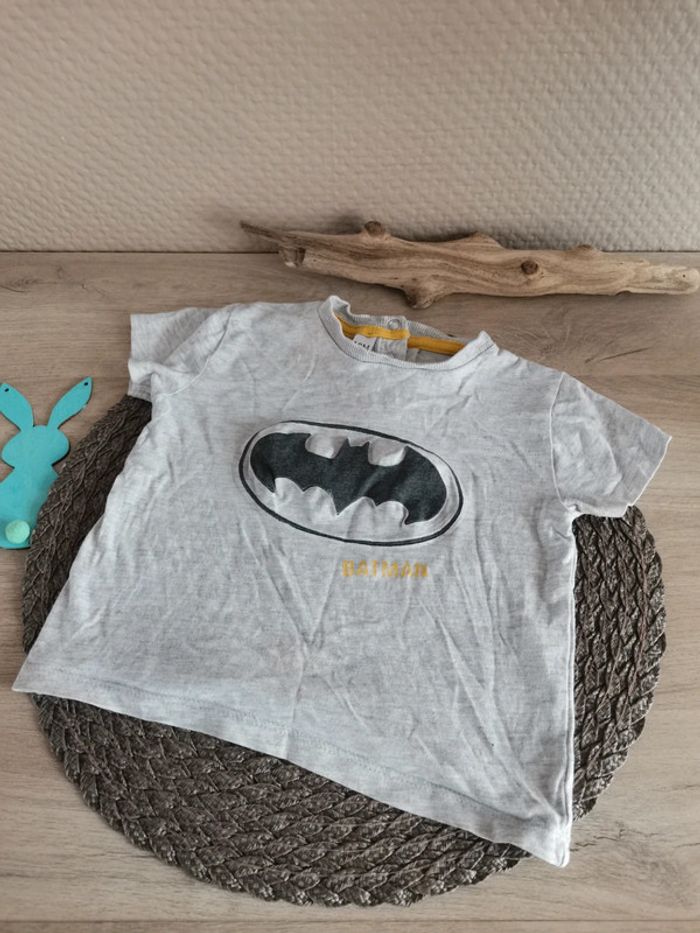 T-shirt manches courtes batman 18 mois