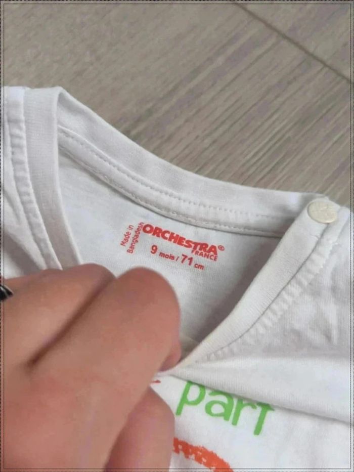 2 t shirt manches longues 9 mois - photo numéro 4