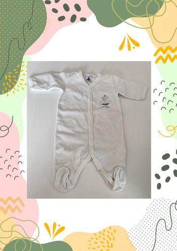 Pyjama chaud velours 3 mois petit bateau