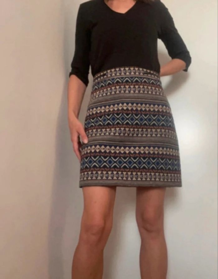 Jupe droite motifs multicolore T38 - photo numéro 2