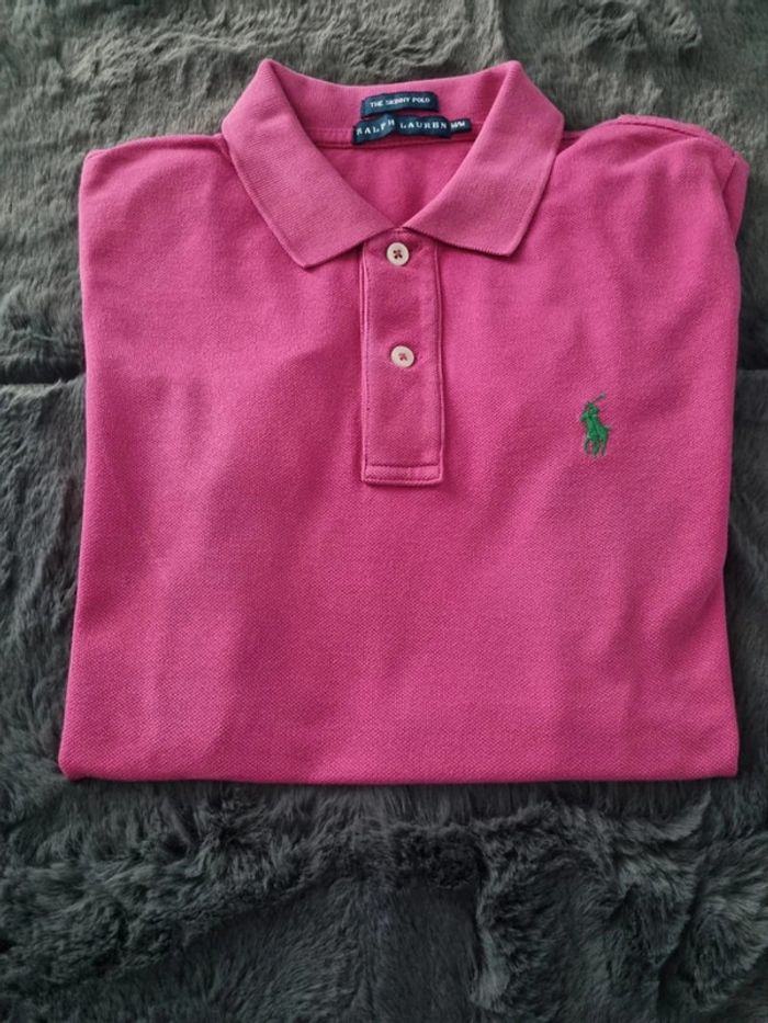 Polo manche courte Ralph Lauren Rose, M/38 Femmes