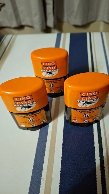 stick anti moustiques Cinq à cinq, visage et corps. Prix à l’unité