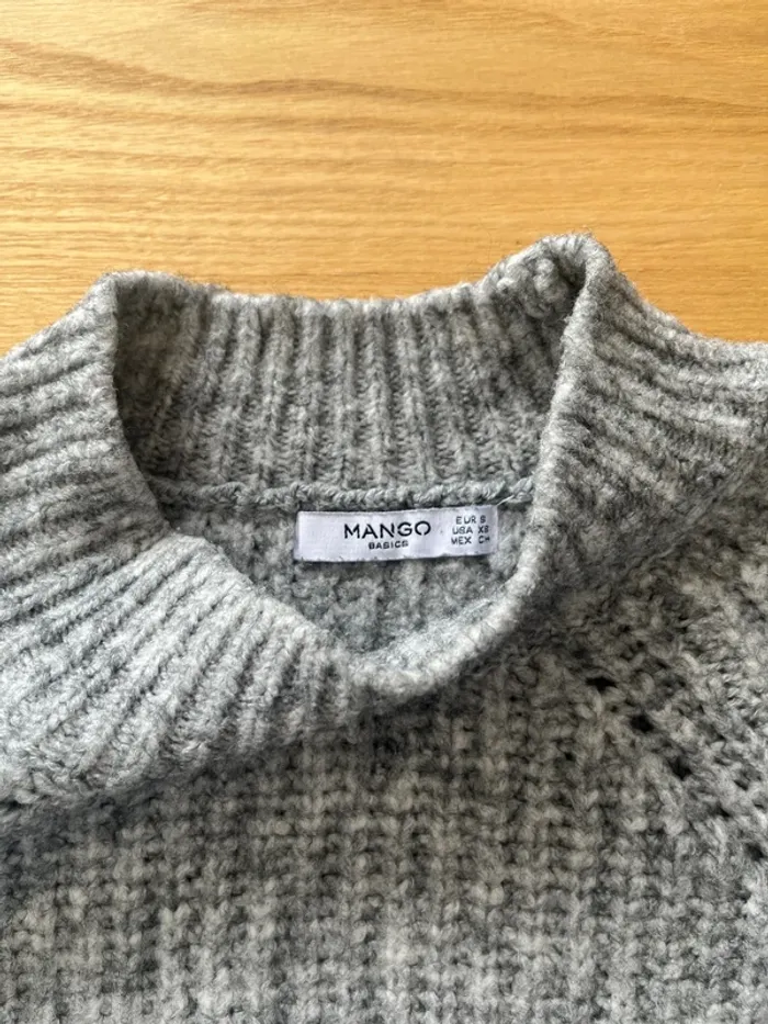 Pull Mango gris - photo numéro 2