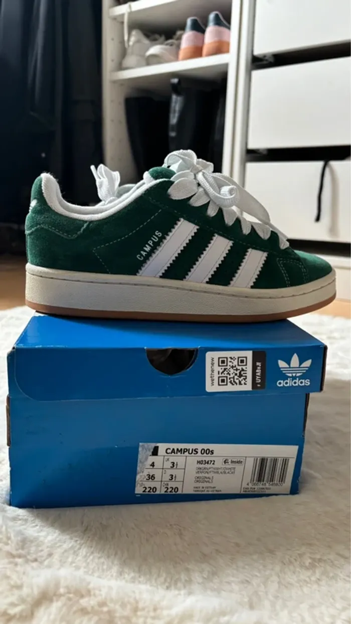 Adidas Campus 00s vertes comme neuves - photo numéro 5
