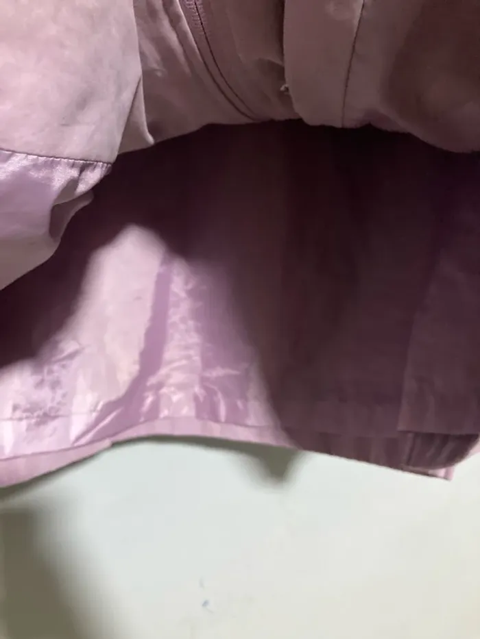 Manteau lilas Anne Weyburn – Taille 42/44 – Demi-saison avec capuche amovible - photo numéro 15