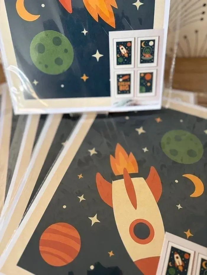 Affiches Space Dream pour chambre enfant - photo numéro 2