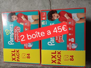2 boîte de couche pampers pants taille 6 a 45€