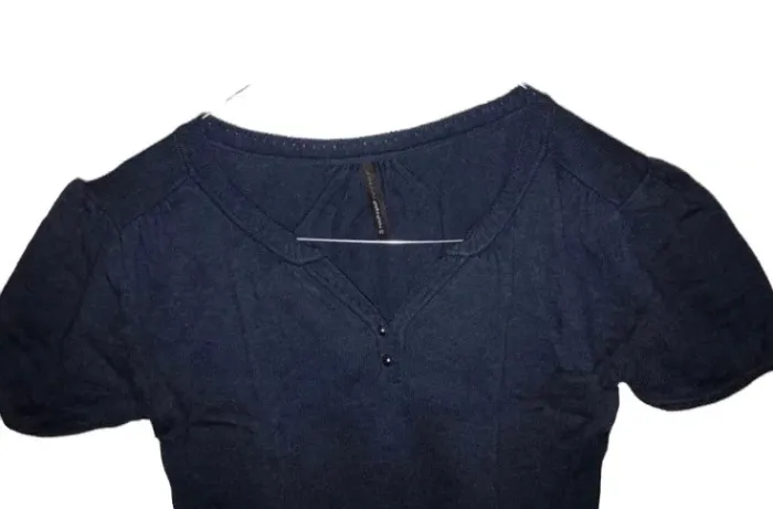 Pull laine bleu marine Naf Naf 34 - photo numéro 3