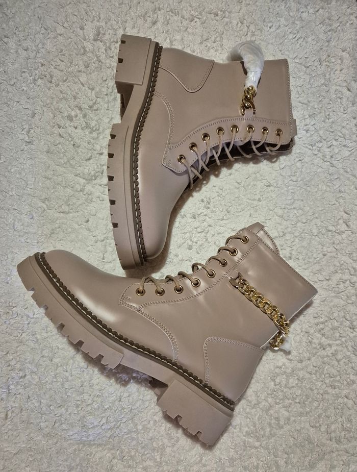 Bottines beige