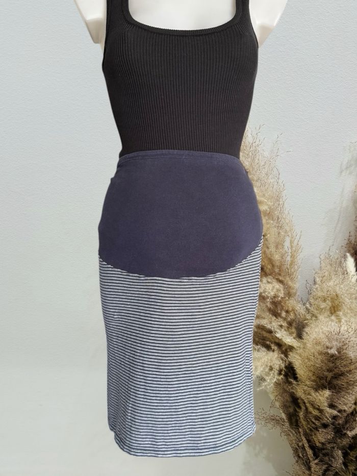 Jolie jupe de grossesse 38/40 marinière kiabi