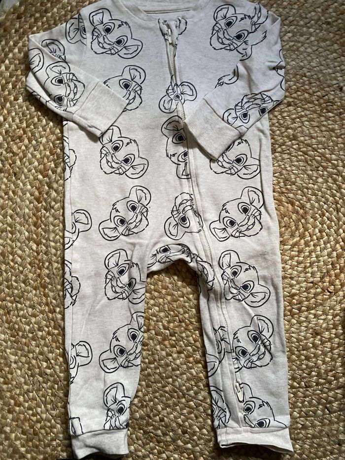 Lot 2 pyjamas fin roi lion 12/18 mois disney - photo numéro 5