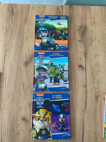 Lot de 3 livres enfant pat patrouille