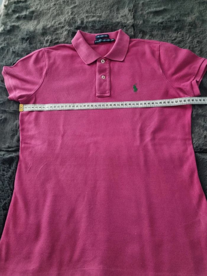 Polo manche courte Ralph Lauren Rose, M/38 Femmes - photo numéro 10
