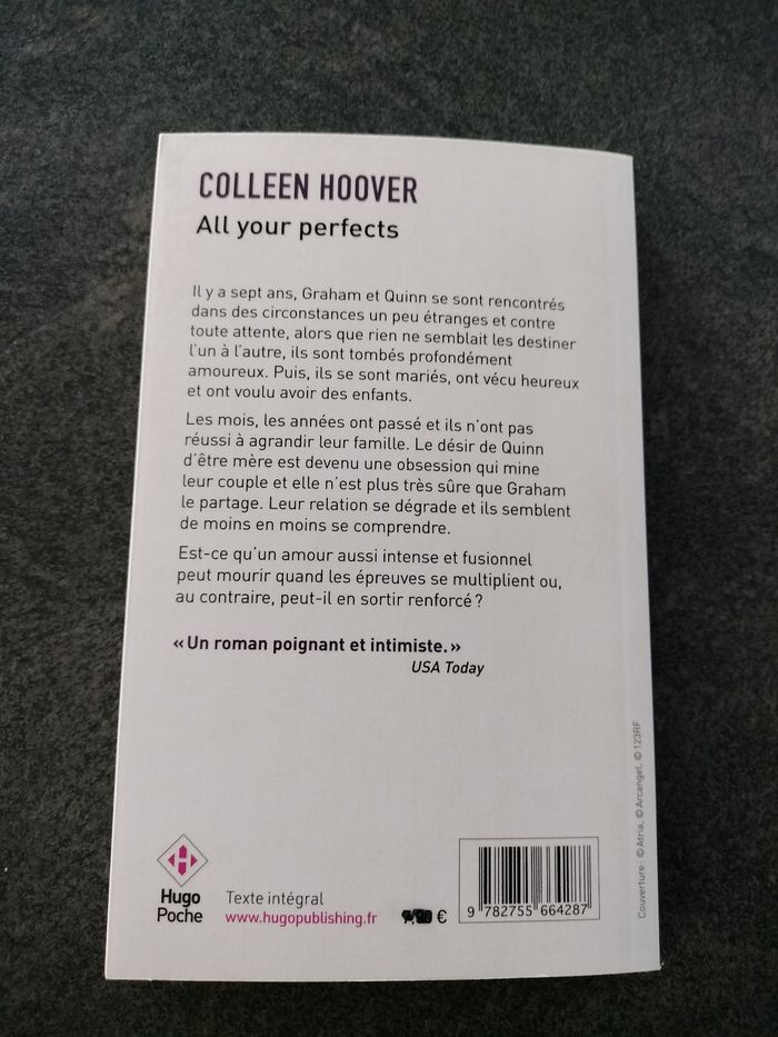 Livre All your perfects de Colleen Hoover - photo numéro 2
