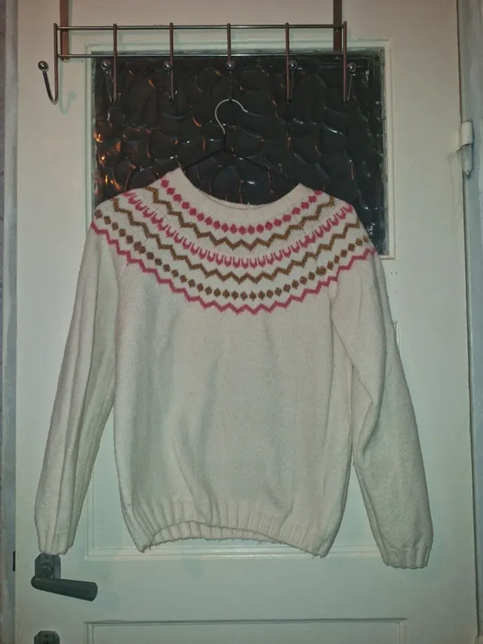 Pull d'hiver • blanc - photo numéro 2