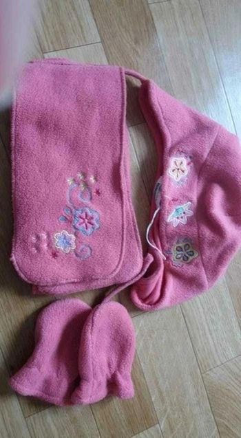 Bonnet écharpe moufle 12/18 mois