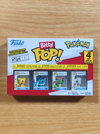Boîte Funko Bitty Pop! Pokémon - Pack de 4 Figurines (Pikachu, Aquali...)