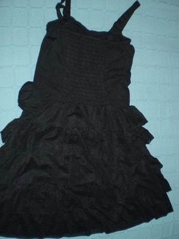 Robe noir velours suedine tout doux t 34 femme ou t 14 ans