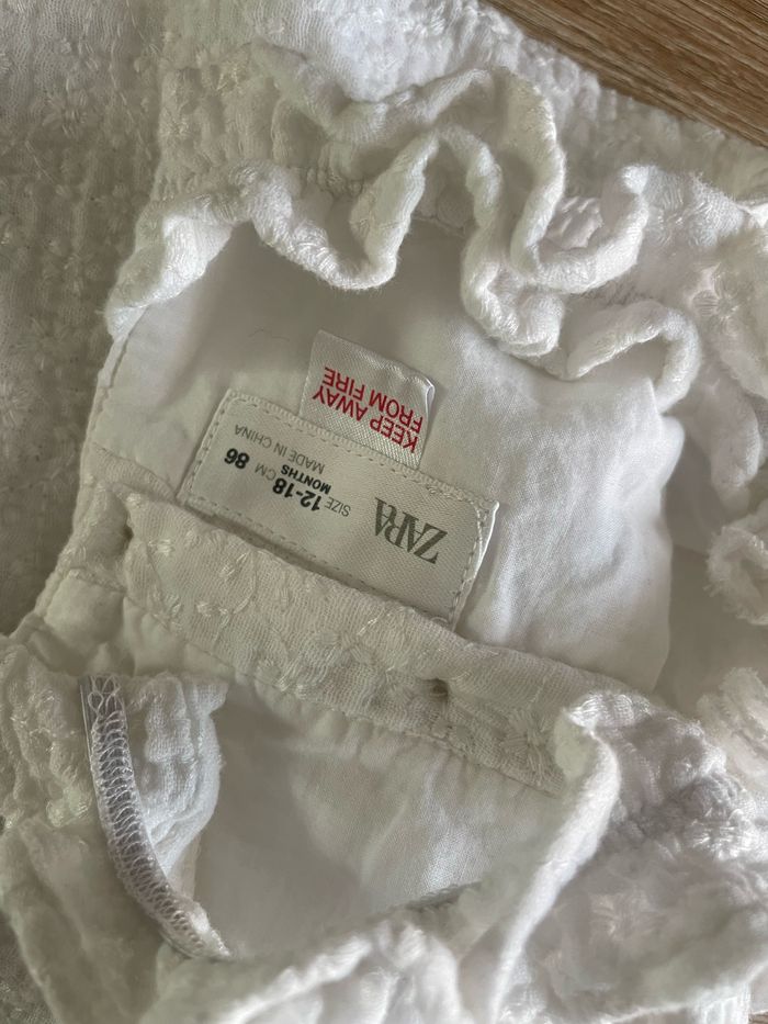 Blouse combinaison blanche Zara - photo numéro 3