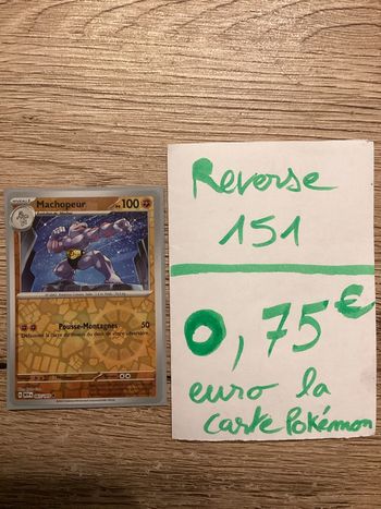 carte Pokémon machopeur reverse 067/165 EV3.5 collection 151 FR neuf sortie de booster