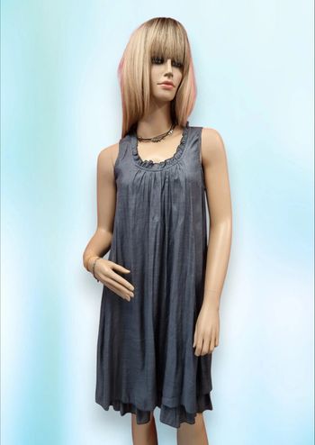 Gémo robe grise fluide * taille 40 *