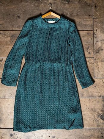 Robe Sessùn Ikaria 100% Soie - Vert Émeraude - Taille M