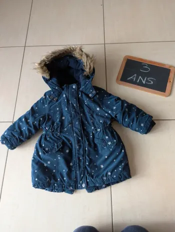 Parka 2 en 1 étoiles Verbaudet 3 ans