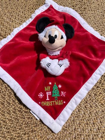 Doudou plat Minnie Disney store mon premier Noel 