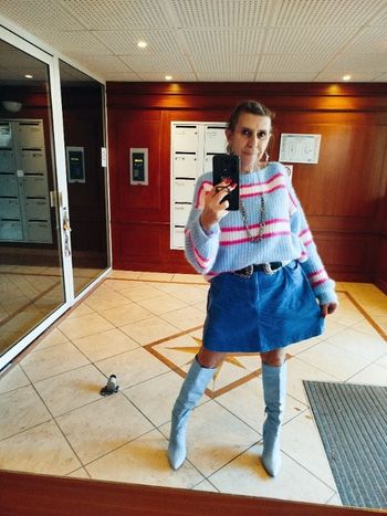 Jupe velours Mango neuve