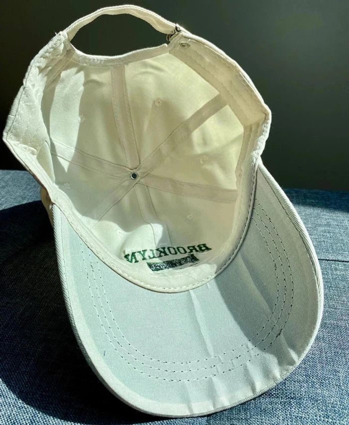 Casquette de baseball / casual brodée Brooklyn New York Beige NYC NЕUF - photo numéro 4