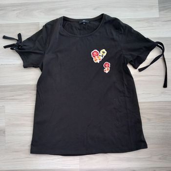T-shirt femme noir à motifs Tex taille M