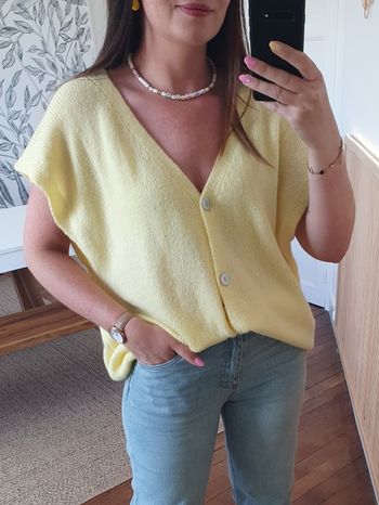 Gilet sans manche Caracas jaune Taille unique