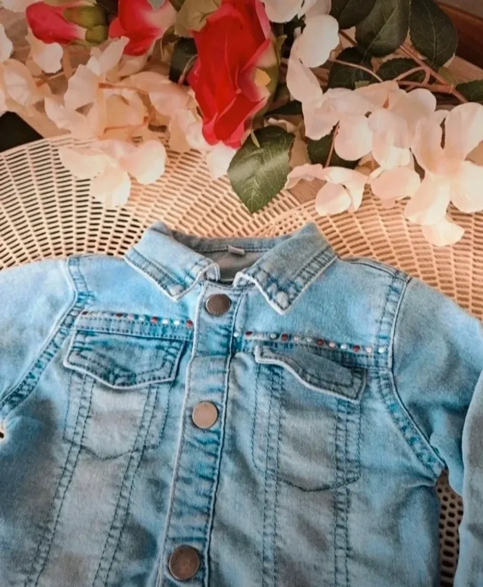 Veste en jeans, taille 74 cm, marque zeeman - photo numéro 2