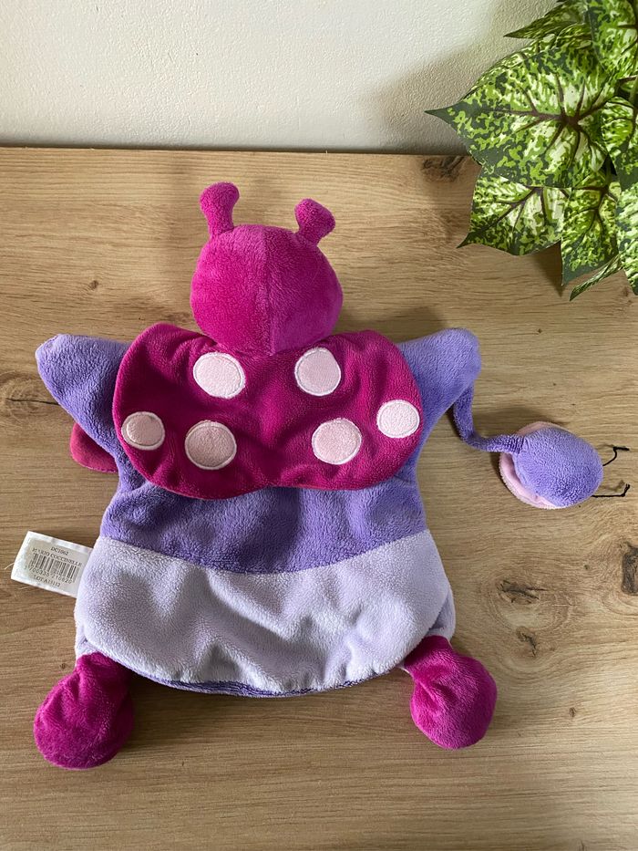 Doudou marionnette coccinelle framboiselle doudou et compagnie - photo numéro 3