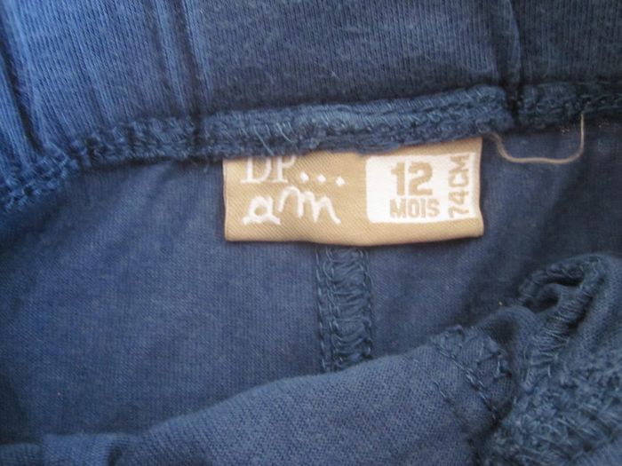 Short jersey bleu 12 mois - photo numéro 3