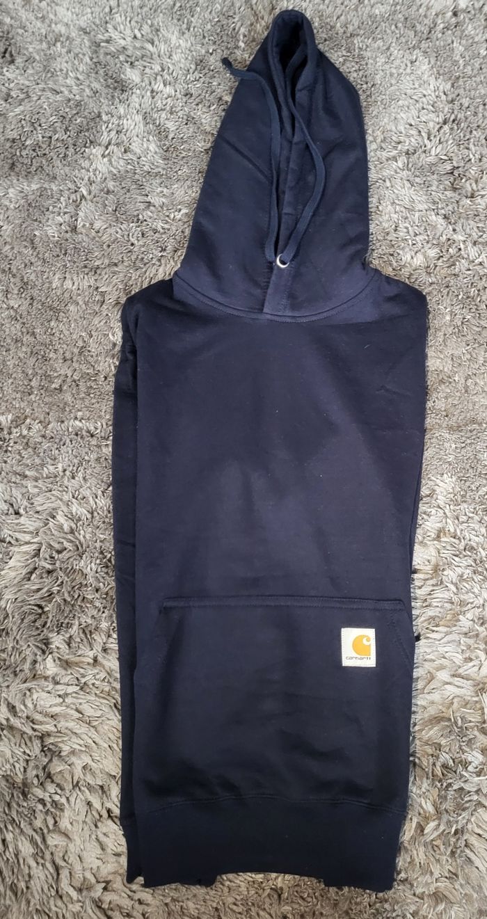 🔥 Sweat à Capuche Carhartt Rework – Bleu Marine – Taille S – NEUF 🔥 - photo numéro 8
