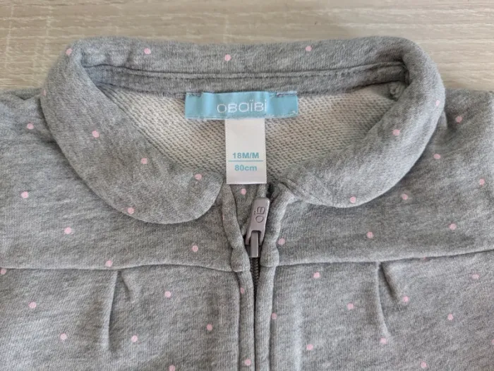 gilet zippé col claudine TBE - photo numéro 2