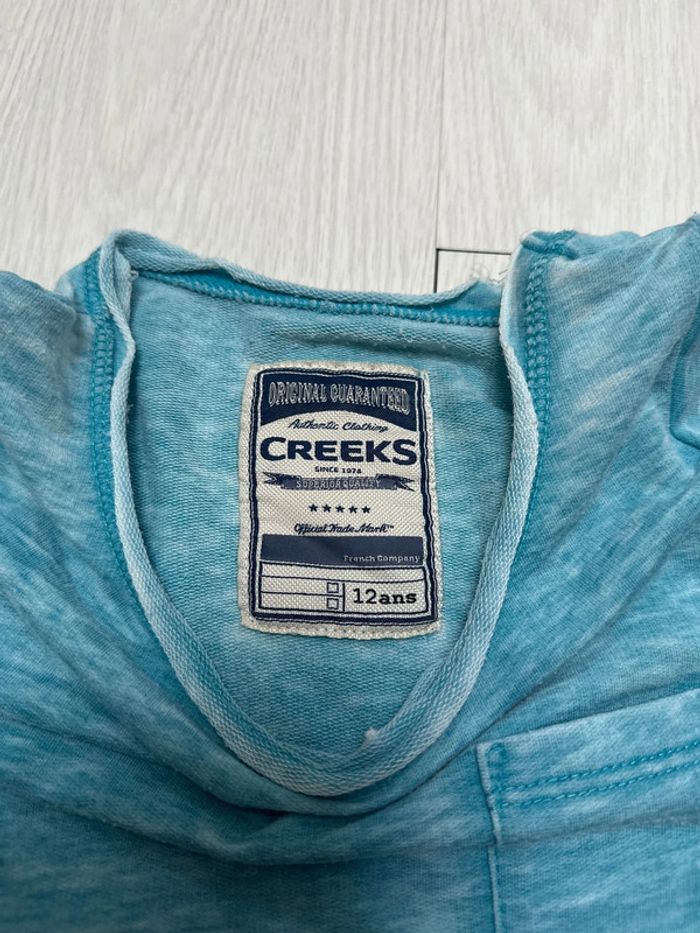 Robe en coton bleu turquoise, creeks 12 ans - photo numéro 3