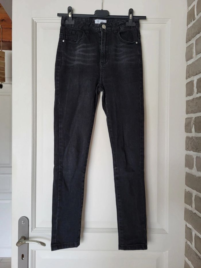 Jean slim noir taille réglable 12 ans La Redoute
