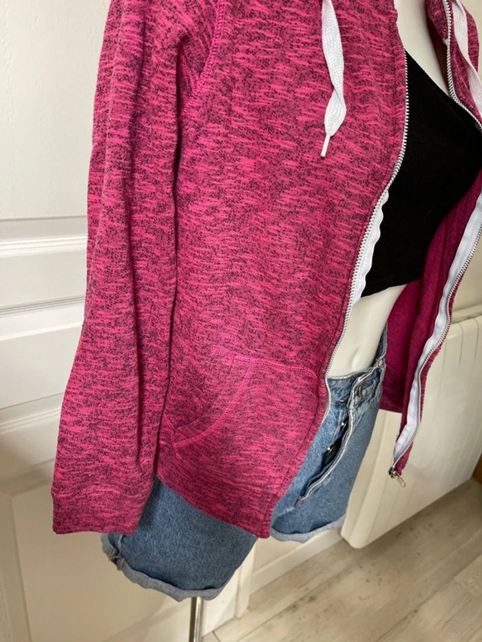 Gilet à capuche rose - photo numéro 5