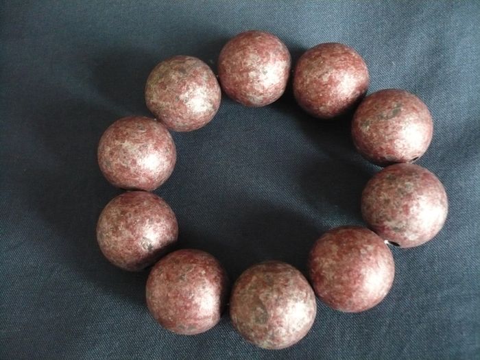 Bracelet boules bois - neuf - photo numéro 2